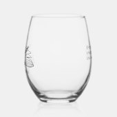 ブックの恋人 ステムなしワイングラス (左)