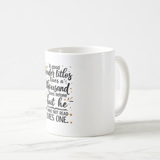 ブックの愛好家 コーヒーマグカップ (正面右)