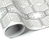 ブックの折り返しパーティー ラッピングペーパー (ロールコーナー)