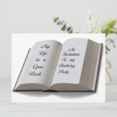 ブックの招待カードを開く 招待状 (スタンド正面)