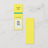 ブックの署名、自己、非救済フィクション用のブックマーク スキニー名刺 (正面/裏面)