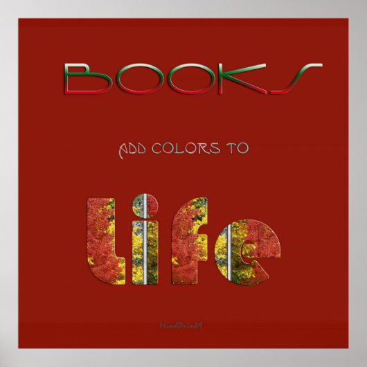 ブックの色の追加 ポスター (正面)