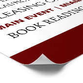 ブックの起動の編集可能なカスタムポスター ポスター (角)