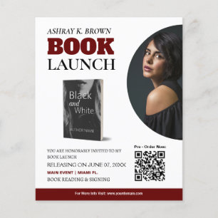 ブックの起動の編集可能フライヤー チラシ