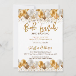 ブックの起動の署名パーティー 招待状