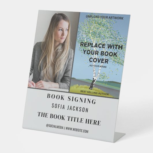 ブックの起動の署名写真作家のプロモーション 台座サイン (正面)