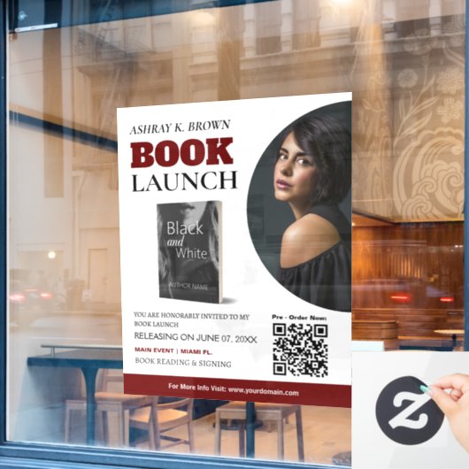 ブックの起動カスタムウィンドウの固定 ウィンドウサイン (カフェ窓)