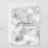 ブックの起動パーティの招待状タイプライター 招待状 (裏面)