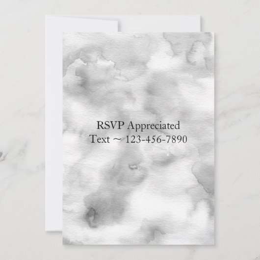 ブックの起動パーティの招待状タイプライター 招待状 (裏面)