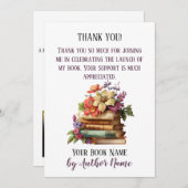 ブックの起動パーティーありがとうございます 招待状 (正面/裏面)