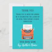 ブックの起動パーティーサンキューカード 招待状 (正面)