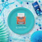 ブックの起動パーティータイプライター ペーパープレート (パーティー)