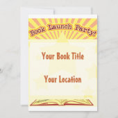 ブックの起動パーティー招待状 招待状 (正面)