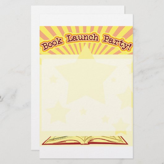 ブックの起動パーティー 便箋 (正面/裏面)