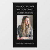 ブックの起動作家ライター写真プロモーションブラック ウィンドウサイン (シート)