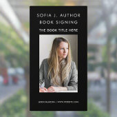 ブックの起動作家ライター写真プロモーションブラック ウィンドウサイン