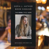 ブックの起動作家ライター写真プロモーションブラック ウィンドウサイン