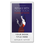 ブックの起動 |作家のプロモーションカバーのアートワーク マグネット名刺 (正面縦)