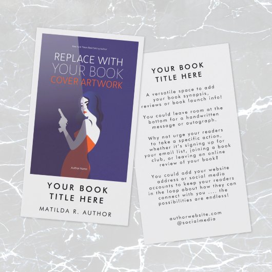 ブックの起動 |作家のプロモーションカバーのアートワーク 名刺