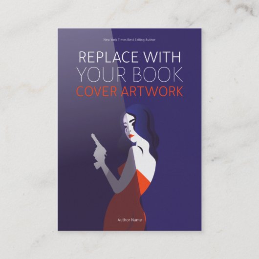 ブックの起動 |作家のプロモーションカバーのアートワーク 名刺 (正面)