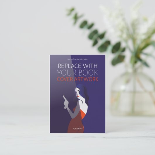 ブックの起動 |作家のプロモーションカバーのアートワーク 名刺 (スタンド正面)