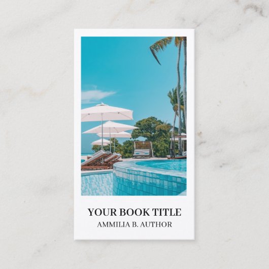 ブックの起動 | 作家プロモーションロゴデザイン 名刺 (正面)