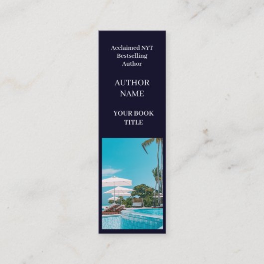 ブックの起動 | 作家ミニプロモーションデザイン スキニー名刺 (正面)