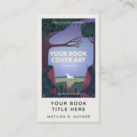 ブックの起動 |作家販促用ブックカバー 名刺 (正面)