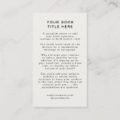 ブックの起動 |作家販促用ブックカバー 名刺 (裏面)