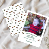 ブックをテーマにした紅葉誕生日ありがとう写真 カード