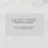 ブックを開く(グレーのテクスチャ) 名刺 (裏面)