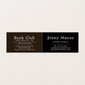 ブックを開く、ブッククラブ詳細 名刺 (内部フラット)
