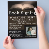 ブックを開く、ライターブックの署広告名' チラシ (手)