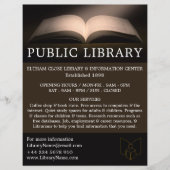 ブックを開く、ライブラリ広告の チラシ (正面)