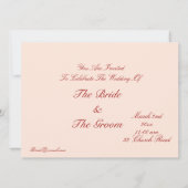 ブックを開く-ヴィンテージスタイル招待状 招待状 (裏面)