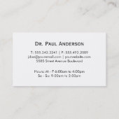 ブックを開く(ヴィンテージテクスチャ) 名刺 (裏面)