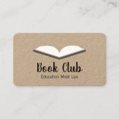 ブックを開く 名刺 (正面)