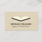 ブックを開く 名刺 (正面)