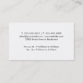 ブックを開く 名刺 (裏面)