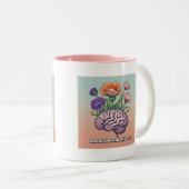 ブックアイディア開花ライターのコーヒーマグ ツートーンマグカップ (正面右)