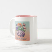 ブックアイディア開花ライターのコーヒーマグ ツートーンマグカップ (正面左)