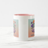 ブックアイディア開花ライターのコーヒーマグ ツートーンマグカップ (中央)