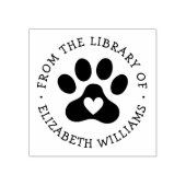 ブックアドイン名のライブラリからペットのポープリント ラバースタンプ (インプリント)
