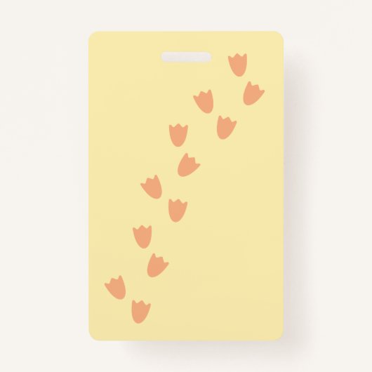 ブックイエローライブラリーホールパス付きかわいいアヒル バッジ (裏面)