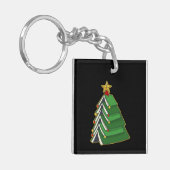 ブックイッシュクリスマスツリーIV キーホルダー (正面左)