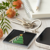 ブックイッシュクリスマスツリーIV キーホルダー (正面右)