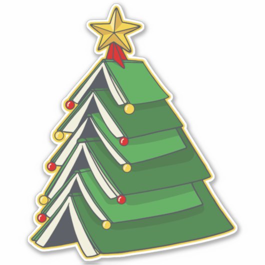 ブックイッシュクリスマスツリーIV シール (正面)