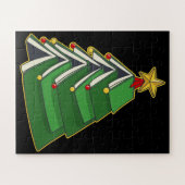 ブックイッシュクリスマスツリーIV ジグソーパズル (横)