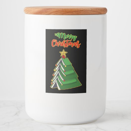 ブックイッシュクリスマスツリーIV フードラベル (正面)