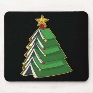 ブックイッシュクリスマスツリーIV マウスパッド